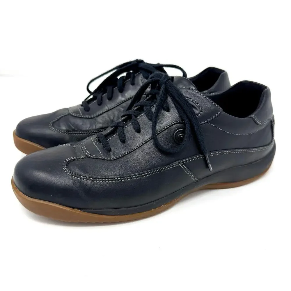 Rockport Beech Tree Walking Shoes Black Leather Size 8.5 EUC Comfort Travel